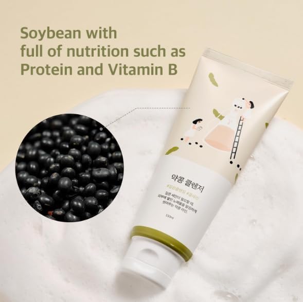 Round Lab Soybean Face Cleanser - Deep Cleansing Scrub, 150ml - Image 4