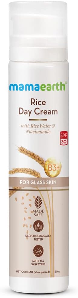 Mamaearth Rice Day Cream - Face Moisturiser, 50 g