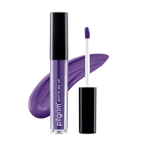 Pilgrim Liquid Matte Lipstick  Purple Lust Lipstick for Women Transferproof, Long Lasting & Non Drying 3gms