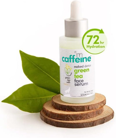 mCaffeine Green Tea Face Serum with Vitamin C and Hyaluronic Acid - 40ml - Image 2