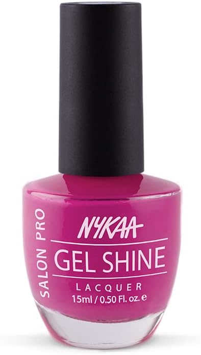 Nykaa Salon Shine Gel Nail Lacquer Jaipur Diary Shade 220 - 15ml - Image 4