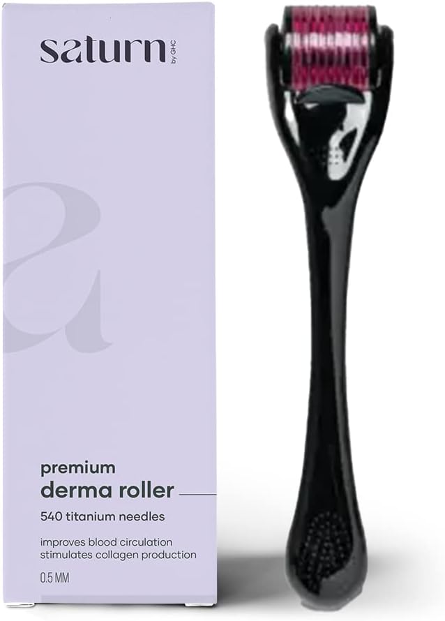 GHC Saturn Premium Derma Roller - 540 Titanium Needles, 0.5mm - Image 2