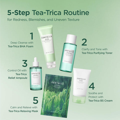 SKIN1004 Madagascar Centella Tea-Trica BHA Foam 4.22 fl.oz(125ml) | Professional Cleansing Care | Relief to Acne-prone Skin - Image 7