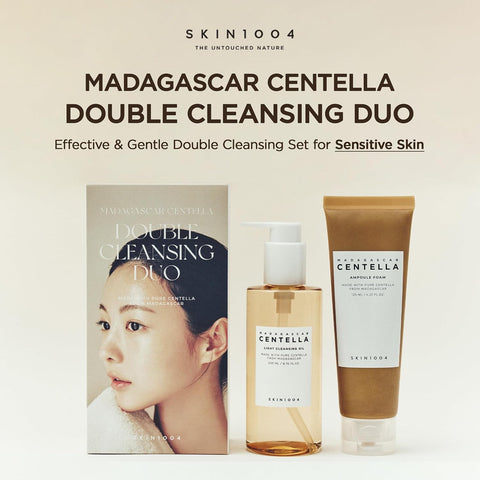SKIN1004 Madagascar Centella Double Cleansing Duo (Centella Ampoule Foam + Centella Light Cleansing Oil) - Image 2