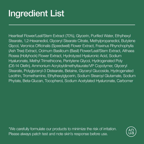 ANUA Heartleaf 70 Intense Calming Cream with Ceramide, Panthenol, Heartleaf extract, Korean Skin care - (50ml /1.69Fl. Oz) (Heartleaf Lotion) - Image 6