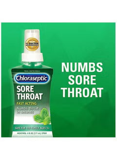 Chloraseptic Sore Throat Spray, Menthol, 6 fl oz - Condition Support - Image 2