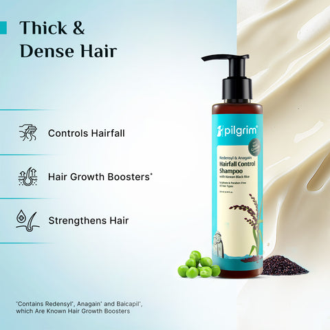 Pilgrim Redensyl & Anagain Hairfall Control Shampoo- 200 ml