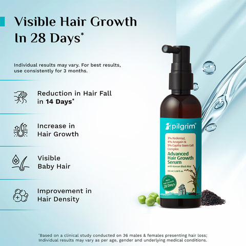 سيروم بيلغريم المتطور لنمو الشعر - 100 مل، يحتوي على 3% ريدينسيل، 4% أناجين، و5% مركب الخلايا الجذعية كابيليا