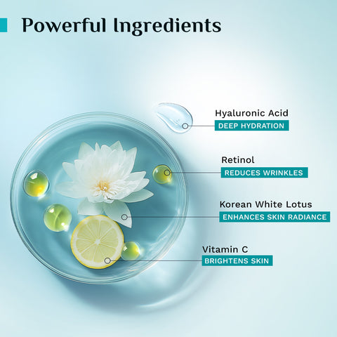 كريم بيلغريم الليلي بالريتينول مع فيتامين سي وحمض الهيالورونيك - 50 غرام 