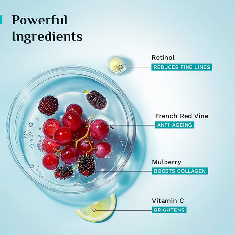 Pilgrim French Red Vine & Retinol Youthful Glow Night Gel Creme- 50g