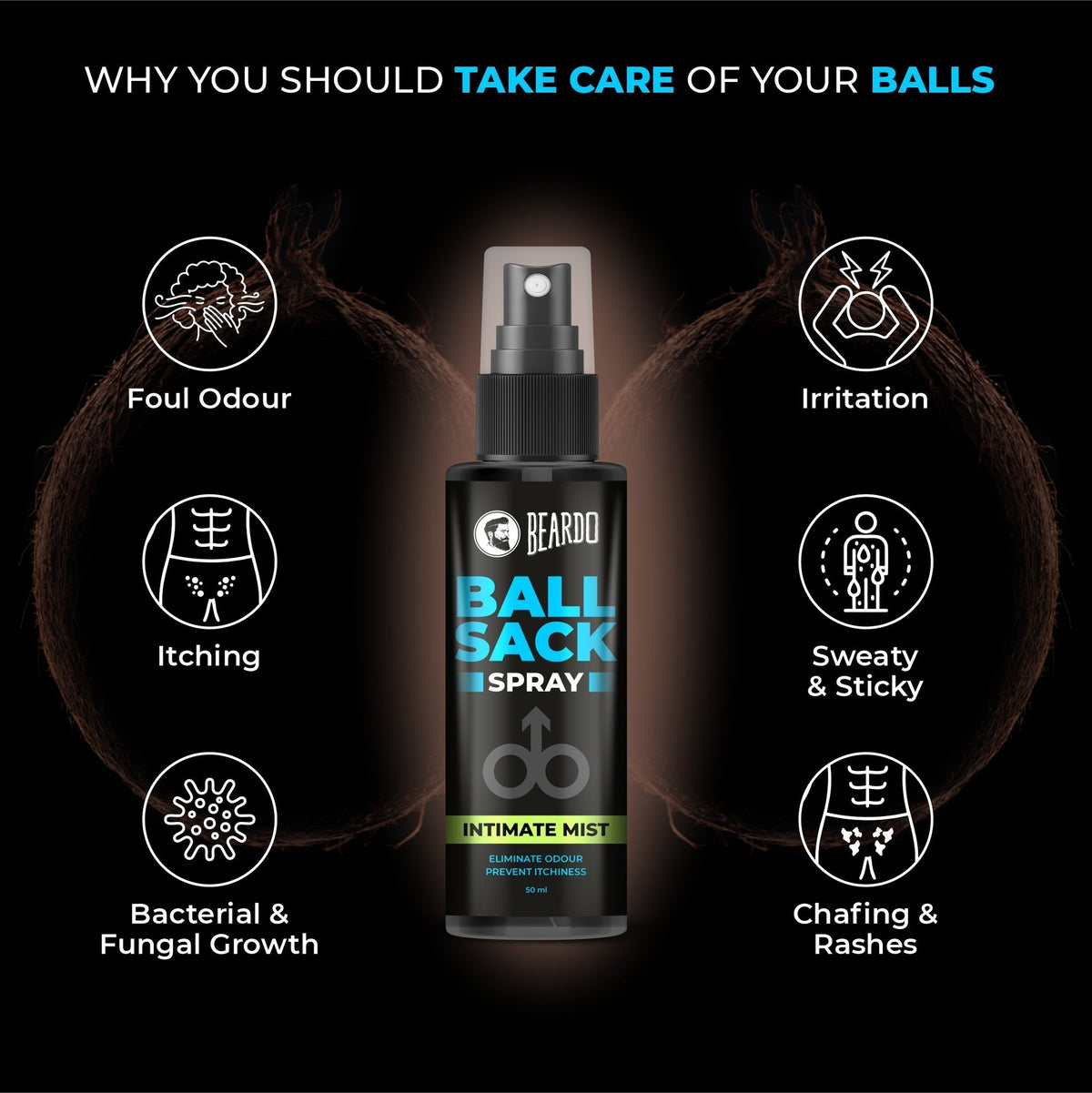 Beardo Sack Spray Deodorant & Fragrance - 50ml - Image 4