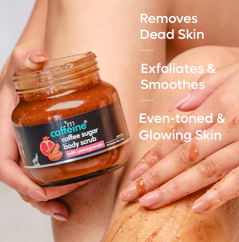 mCaffeine Coffee Sugar Body Scrub with Pomegranate - 250g - Image 3