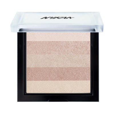 Nykaa Glow Goals! Shimmer Brick Highlighter Palette - Good Old Gold - Image 3