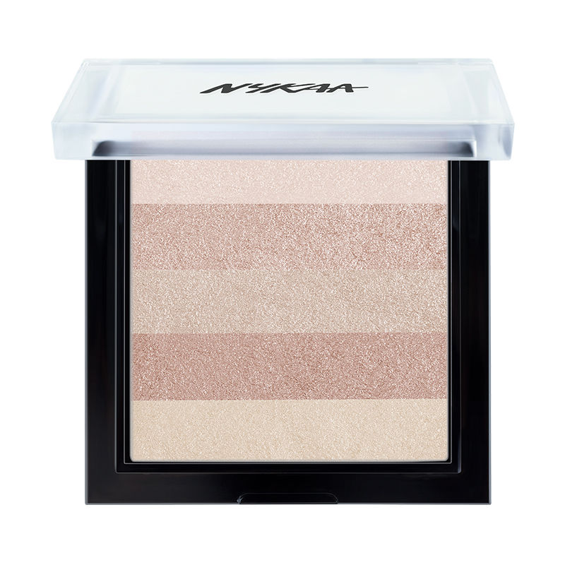 Nykaa Glow Goals! Shimmer Brick Highlighter Palette - Good Old Gold - Image 3
