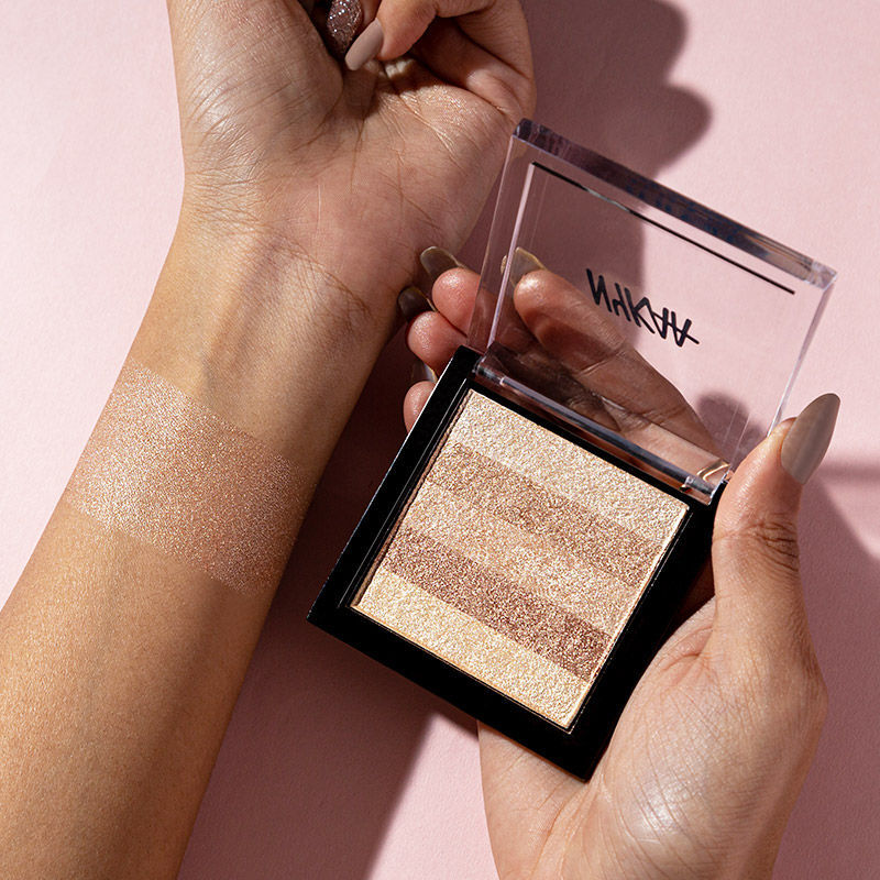 Nykaa Glow Goals! Shimmer Brick Highlighter Palette - Good Old Gold - Image 7