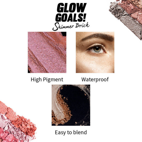 Nykaa Glow Goals! Shimmer Brick Highlighter Palette  Good Old Gold