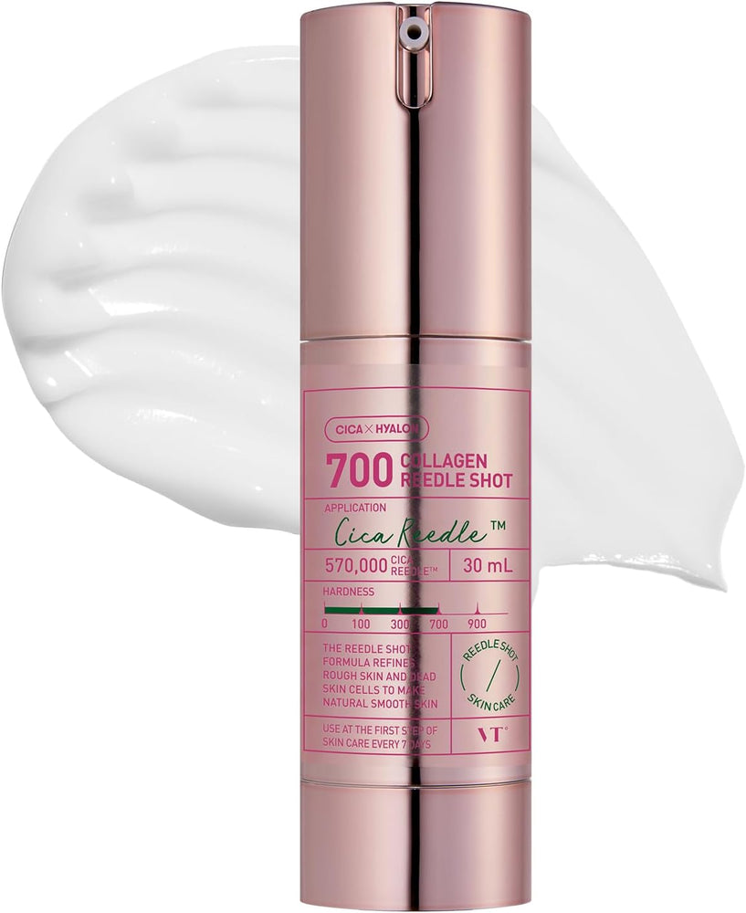 VT COSMETICS Sérum Collagen Reedle Shot 700, Cica Reedle Technology, Colágeno 500 Da, Ácido Hialurónico Triple, 30 ml