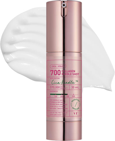 VT COSMETICS Sérum Collagen Reedle Shot 700, Cica Reedle Technology, Colágeno 500 Da, Ácido Hialurónico Triple, 30 ml