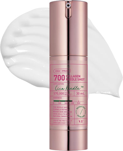 VT COSMETICS Sérum Collagen Reedle Shot 700, Cica Reedle Technology, Colágeno 500 Da, Ácido Hialurónico Triple, 30 ml