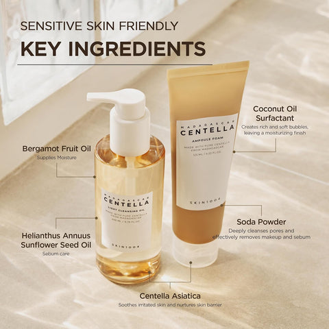 SKIN1004 Madagascar Centella Double Cleansing Duo (Centella Ampoule Foam + Centella Light Cleansing Oil) - Image 7