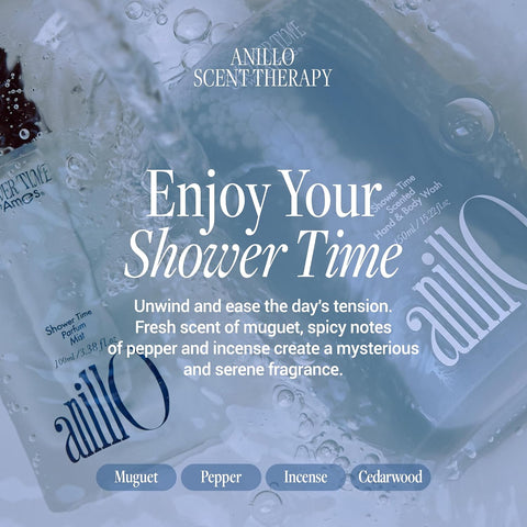 anillO Shower Time Parfum Mist - Hydrating & Long Lasting Korean Hair and Body Mist Perfume with Blue Agave, Hyaluronic Acid & Blue Herb Complex - Vegan, After Shower Spray for Men & Women 3.38 fl oz - Image 2