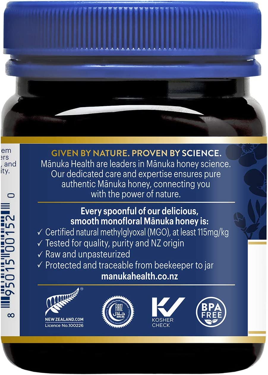 Manuka Health MGO 115+ Manuka Honey, 100% Pure New Zealand - 500 g - Image 3