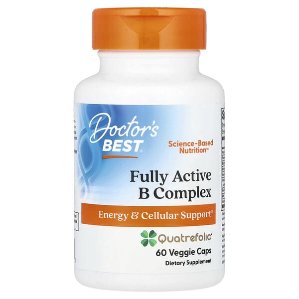 Dr Best Fully Active B Complex - 60 Vegetarian Capsules