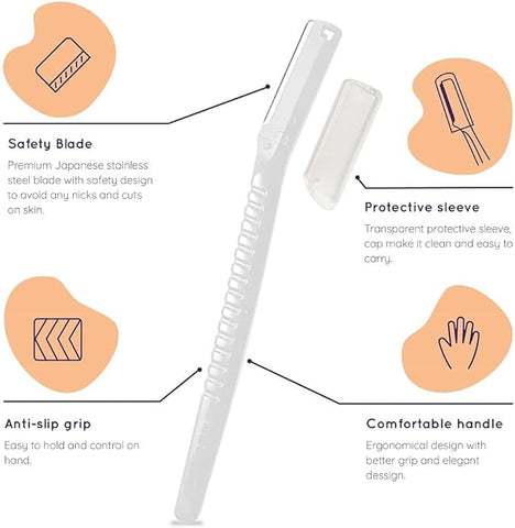 Sanfe Glide Face Razor for painfree facial hair removal (3 units)