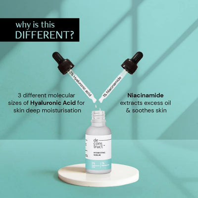 Deconstruct Hydrating Serum - 2% Hyaluronic Acid + 1% Niacinamide, 30ml - Image 2