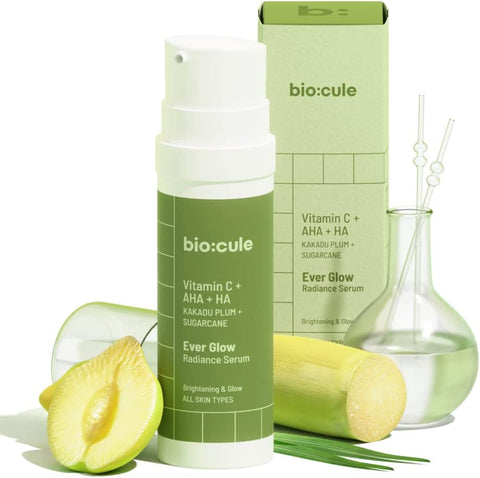 Biocule Ever Glow Radiance Serum : Vitamin c + AHA + HA 15ml