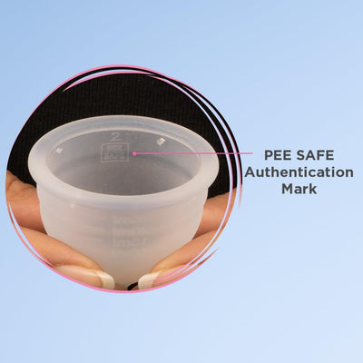 Pee Safe Large Menstrual Cup - Medical-Grade Silicone, 20ml Capacity - Image 5
