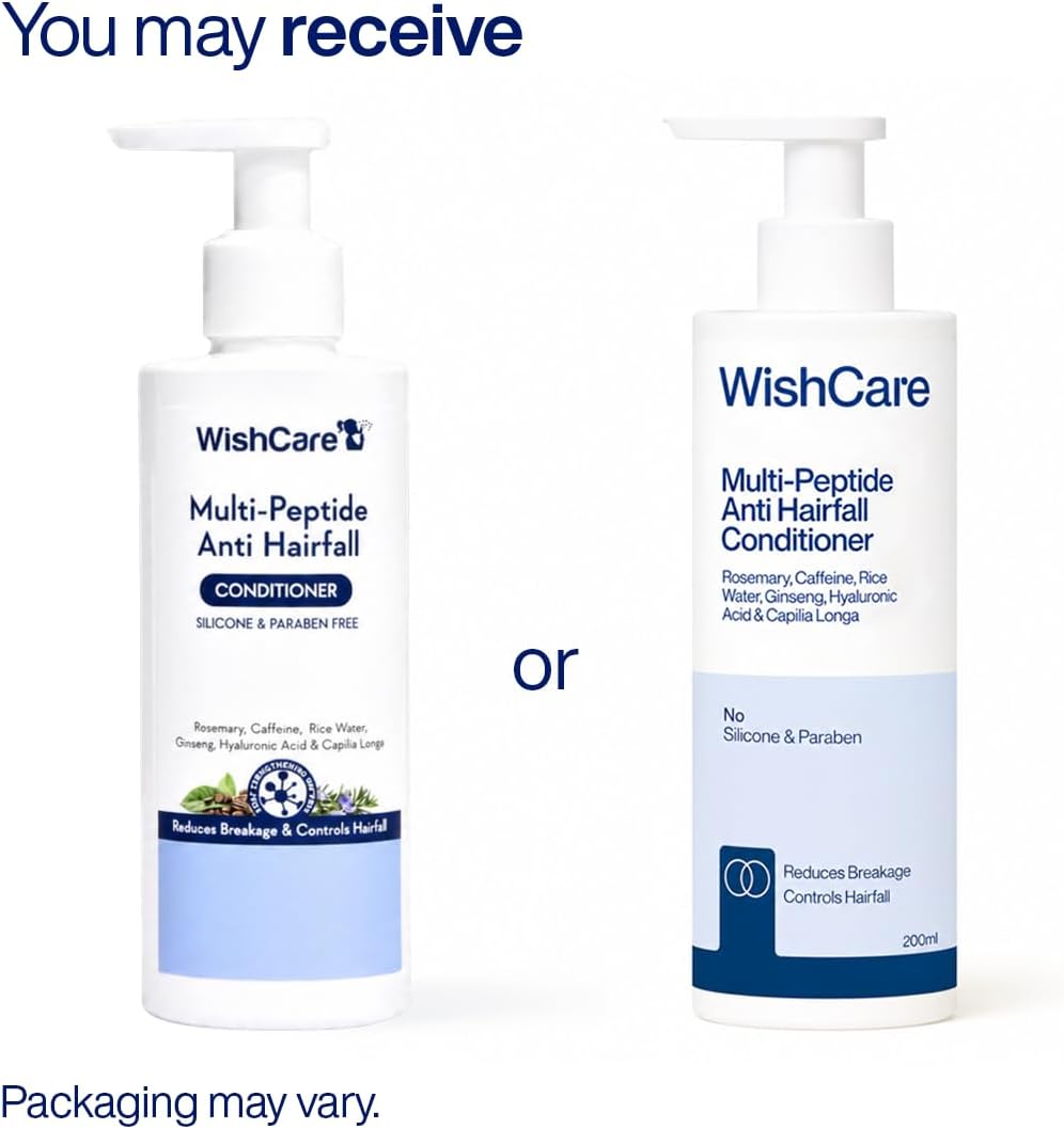 WishCare Multi Peptide Rice Water Anti Hairfall Conditioner - 200ml - Image 2