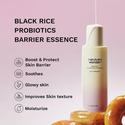Haruharu Black Rice Probiotics Barrier Essence - Strengthen & Soothe - 30ml - Image 2