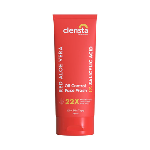 Clensta Red Aloe Vera Oil Control Face Wash (100ml)