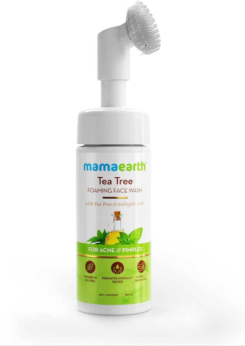 Mamaearth Tea Tree Foaming Face Wash with Tea Tree & Salicylic Acid for Acne & Pimples - 150 ml