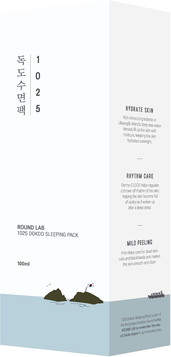 Round Lab 1025 Dokdo Sleeping Pack - Low pH Gel Mask, 100mL - Image 2