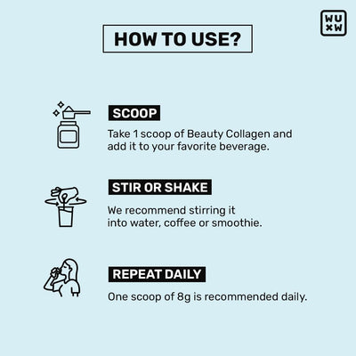 What's Up Beauty Collagen Powder - Blueberry Flavour, 200g - Image 7