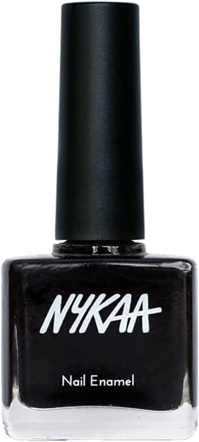 Nykaa Pop Nail Enamel Black Licorice - Black, 10 ml