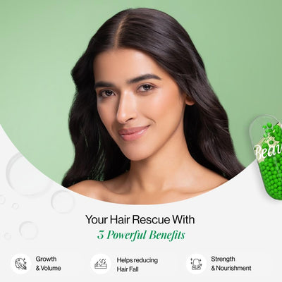 Beautywise Hair Rescue Supplements - Amino Acids, Vitamins, Minerals - 60 Capsules - Image 2