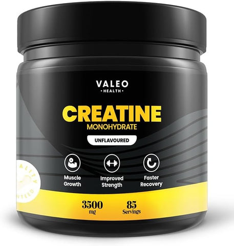 Valeo Creatine Monohydrate Powder 300g, 85 Servings Pack of 2