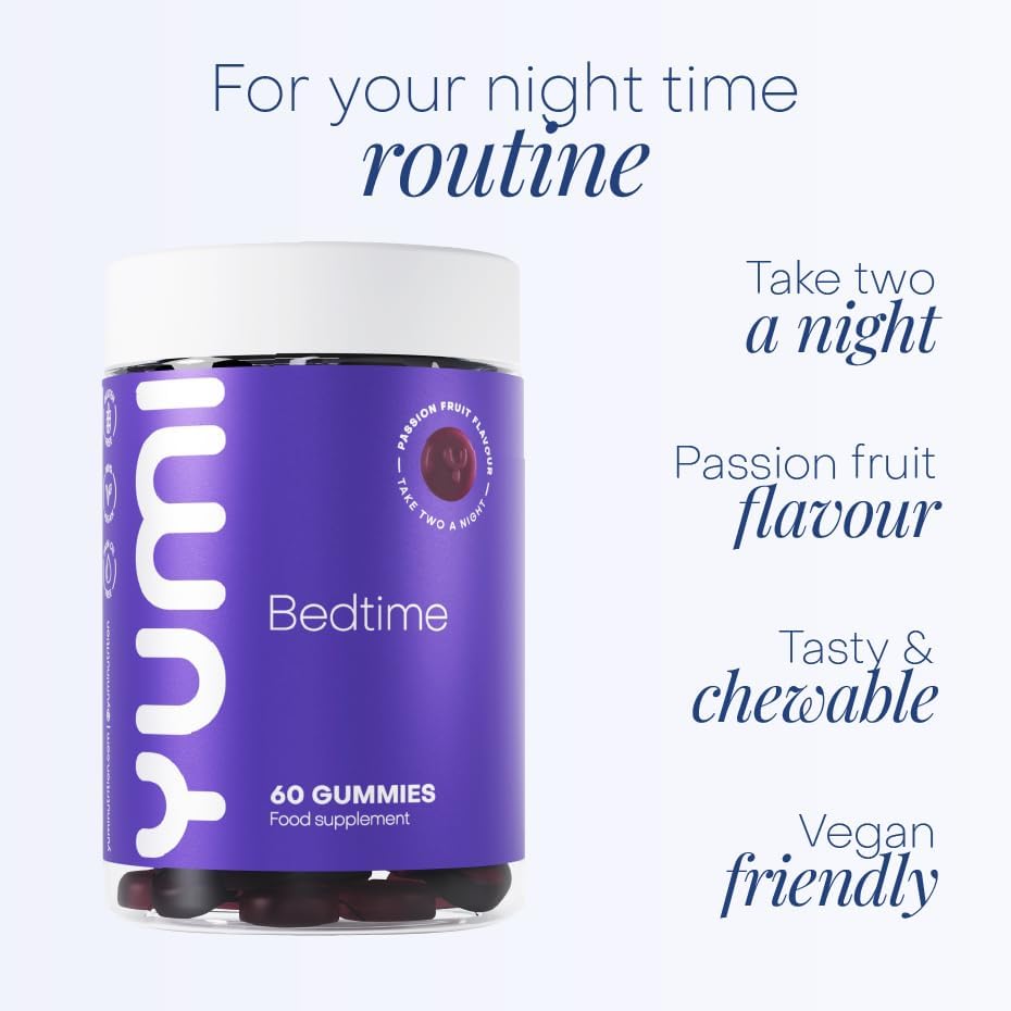 Yumi Bedtime Gummies - 5HTP Passion Fruit Flavour, 60 Count - Image 2
