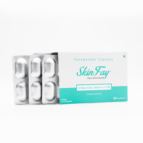 Skinfay- a Capsule combination of ceramoside & alyvium | For Inflammation | Improves skin moisturization | Alyvium 300mg | Ceramosides 35mg