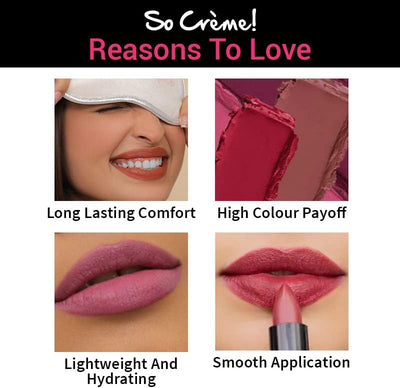 Nykaa So Creme! Creamy Matte Lipstick - Pep Talk - Image 6