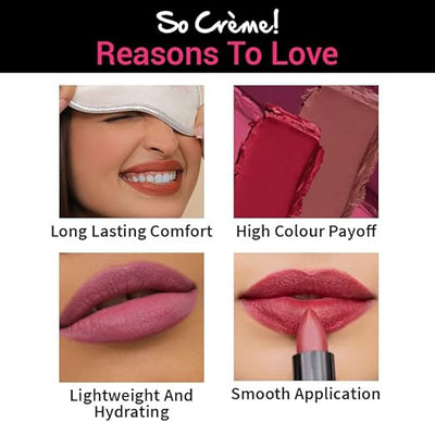 Nykaa So Creme! Creamy Matte Lipstick You're Latte - Colour Cosmetics - Image 5