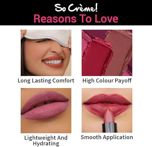 Nykaa So Creme! Creamy Matte Lipstick You're Latte - Colour Cosmetics - Image 5