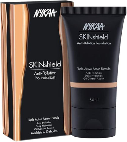 Nykaa SkinShield AntiPollution Matte Foundation  Warm Nude06