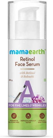 Mamaearth Retinol Face Serum with Retinol & Bakuchi for Fine Lines & Wrinkles