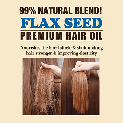Difeel 99% Natural Blend Flax Seed Hair Oil - 75ml - Image 2