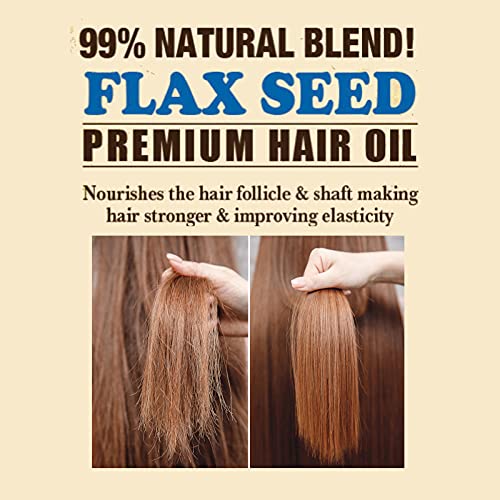 Difeel 99% Natural Blend Flax Seed Hair Oil - 75ml - Image 2