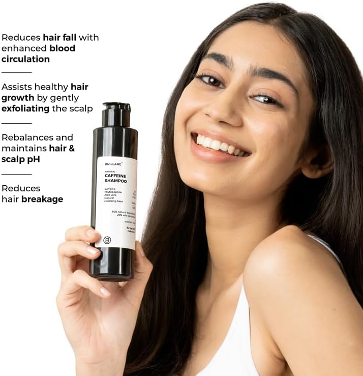 Brillaire Caffeine Shampoo - Hair Fall Control, Sulfate-Free - 200ml - Image 4